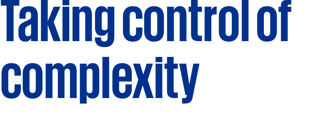 Taking control of complexity